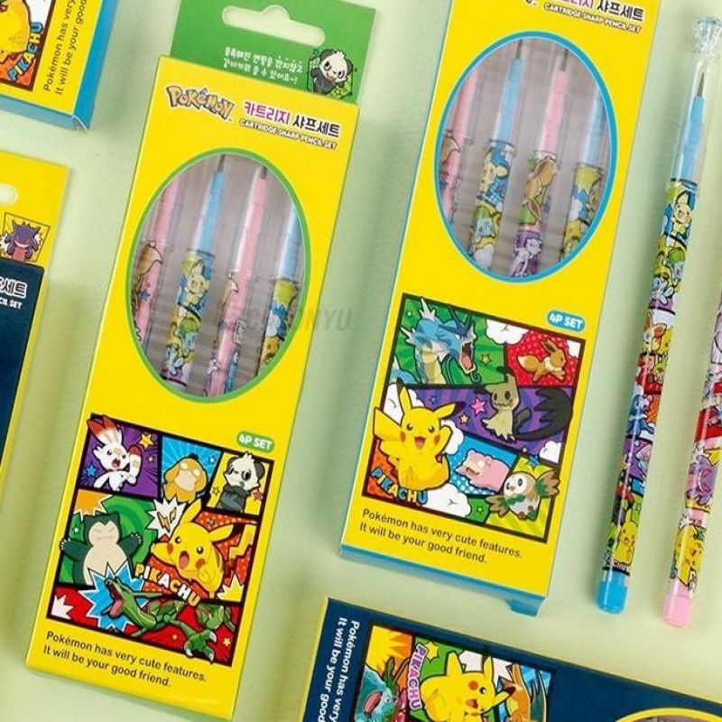 포켓몬 카트리지 샤프 4P세트 (24개1세트) 캐릭터샤프 이미지