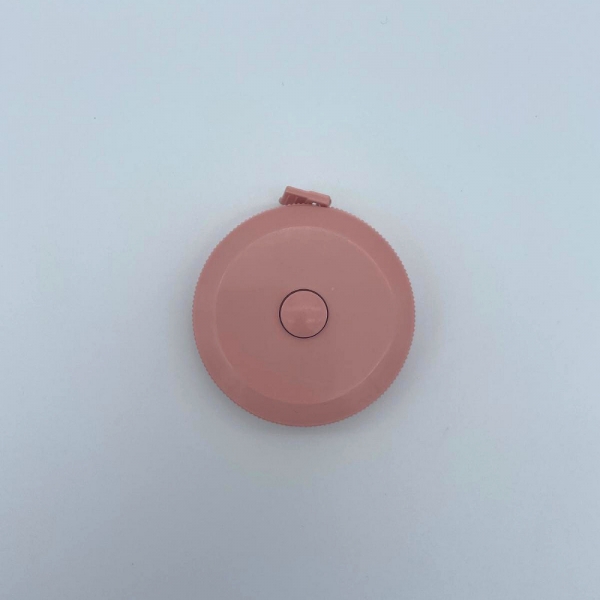 휴대용 줄자 피팅 치수 사이즈 양장 1.5m 원터치 핑크 이미지