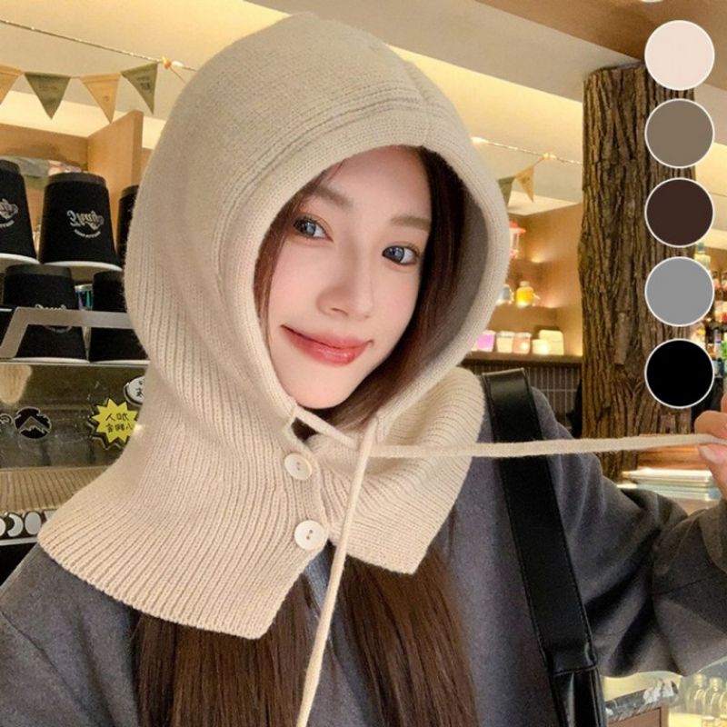 페이크후드 공갈 후드 페이크 넥 워머 이미지