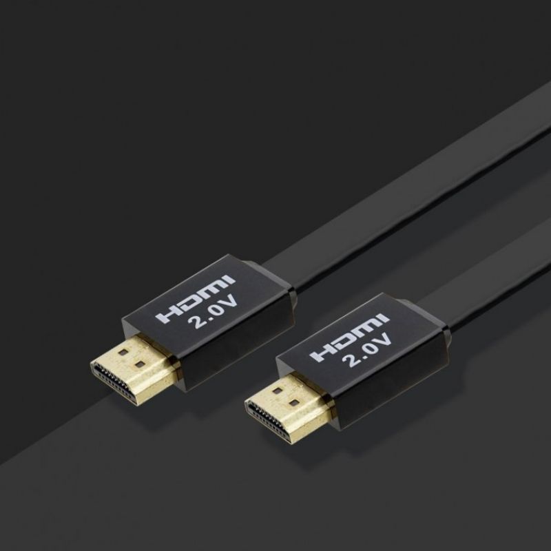 Coms HDMI 2.0 케이블 4K2K 60Hz 24K 골드 플랫 3M 이미지