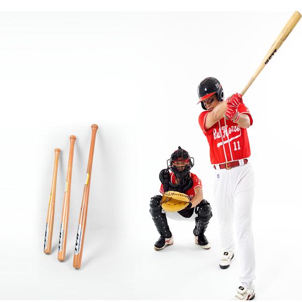 솔리드 아카시아나무 야구방망이 차량용 방신 경목무기 어린이 야구 이미지