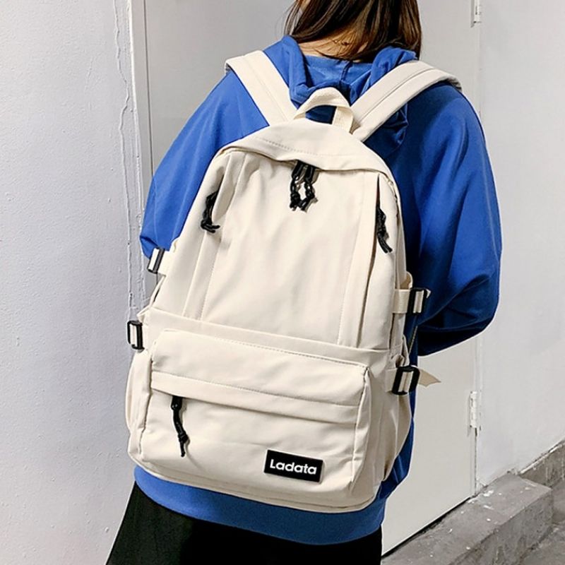 데일리 패션 노트북백팩 캐주얼 학생가방 (아이보리) 이미지