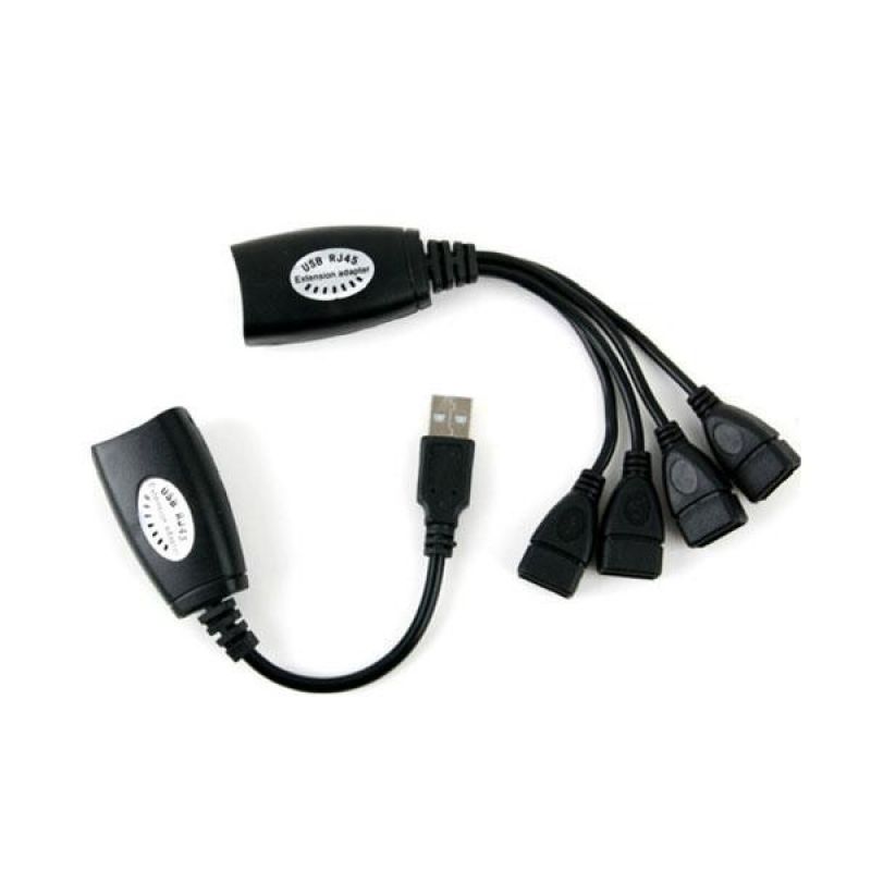 Coms USB리피터 RJ45 IB388 (Ver1.1 연장거리1m 45m USB4포트 M 이미지