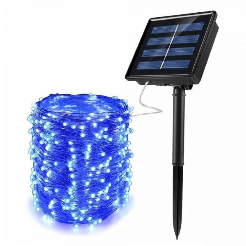 리빙그로 태양광 LED 300구 와이어 전구(32m)(블루) 이미지