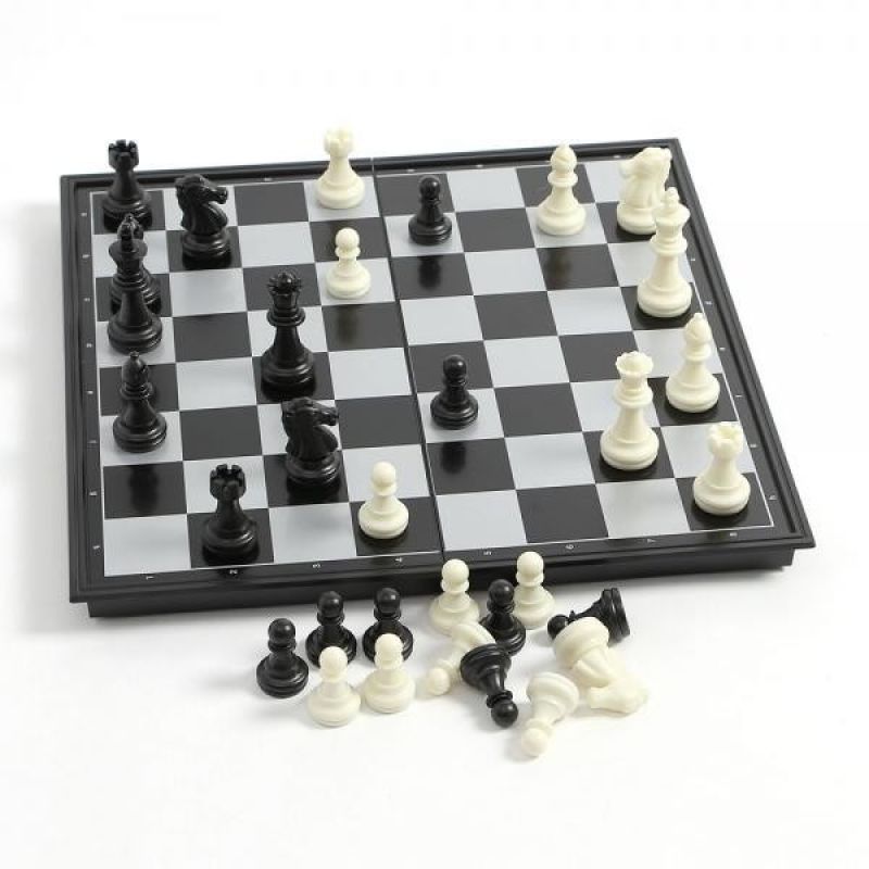 앤티크 접이식 자석 체스 캠핑 가족 두뇌훈련게임 이미지