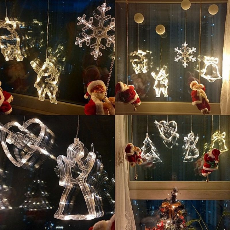 크리스마스 LED 유리 창문 윈도우 대형 조명 무드등 전구 트리 장식 LED등 전등 실내등 이미지