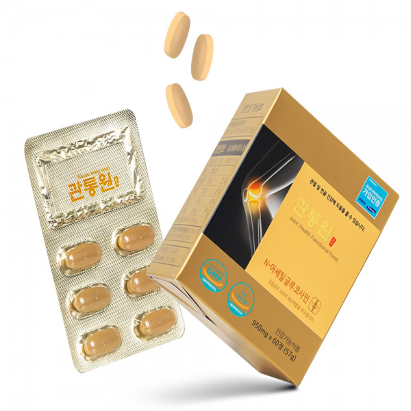 관통원 아세틸글루코사민 (호박산) 950mg 60정x3박스 이미지