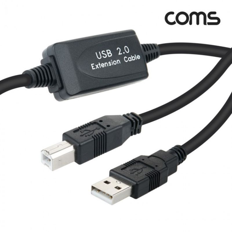 COMS USB2.0 AM BM 리피터 케이블 10m FR546 이미지