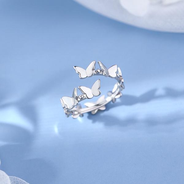 당신의 손안에 봄이오는 나비 날개짓 프리사이즈 반지 이미지