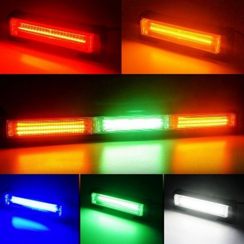 자동차 LED 바라이트 차량 경광등 램프 면발광 3구 이미지