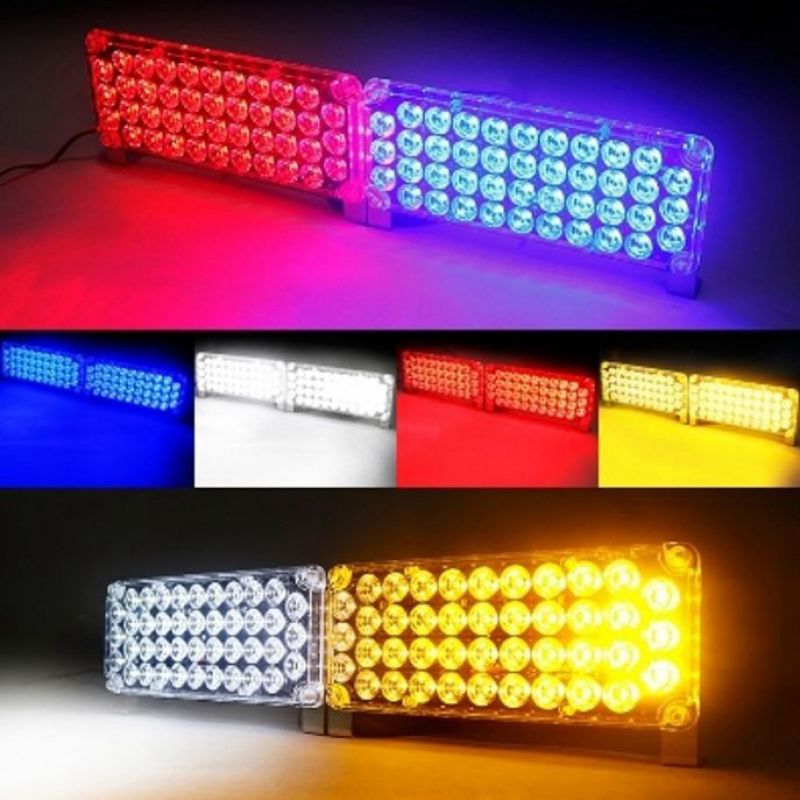 자동차 LED 경광등 차량 램프 라이트 사각 84발 12V 이미지