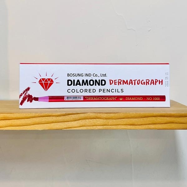다이아몬드 유리용 색연필 빨강(12p) 이미지