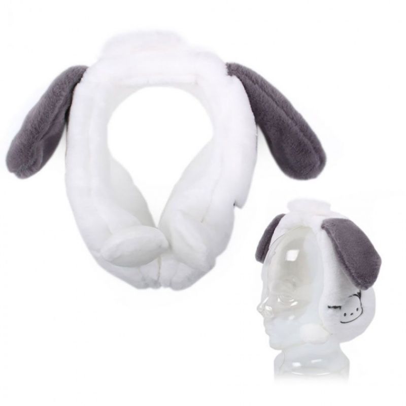 방한귀마개 포차코 큐트 팔랑 움직이는 귀마개 아동 귀덮개 겨울 캐릭터귀마개 이미지