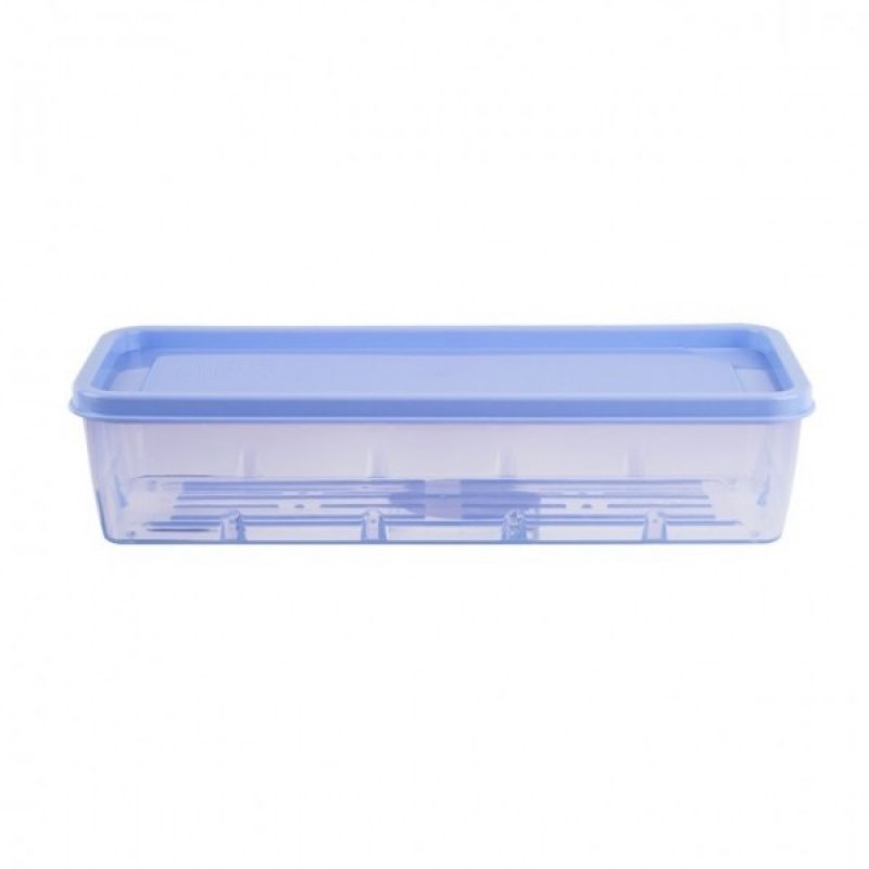 플라스틱용기 냉동실 밀폐용기 직사각-1000ml 블루 말랑한 모듈형 직사각밀폐기 이미지