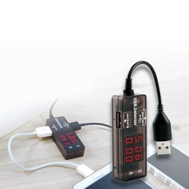 USB 테스터기 전압 전류 전원 충전 테스터기 2포트 이미지