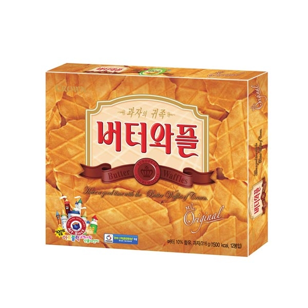 크라운 버터와플(대) 316g 이미지