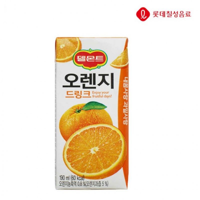 델몬트 오렌지 드링크 190ml x24개 이미지