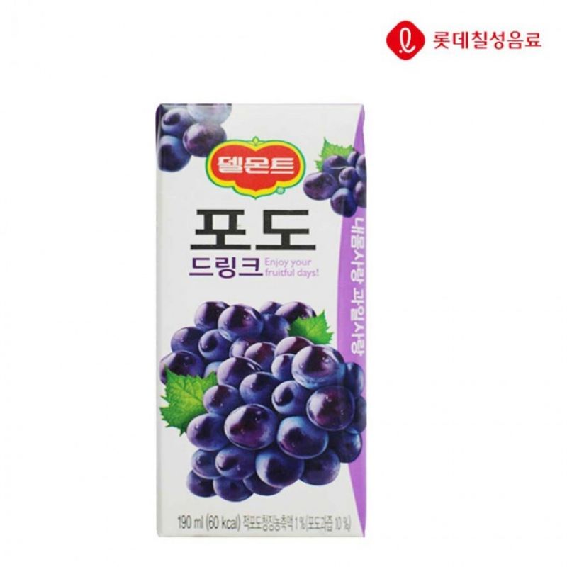 델몬트 포도 드링크 190ml x24개 이미지