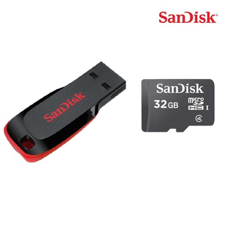 샌디스크 정품 Class 4 SD카드 메모리 (어뎁터 제외) / 크루저 블레이드 USB메모 이미지