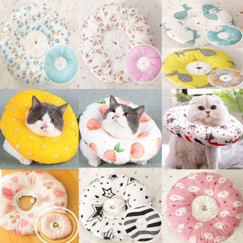 강아지 고양이 쿠션넥카라 도넛 넥칼라 이미지