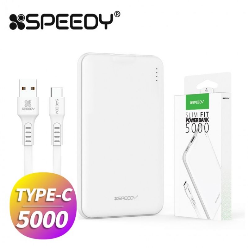 [스피디] 슬림 핏 보조배터리 5000mAh(C타입 숏 케이블) 이미지