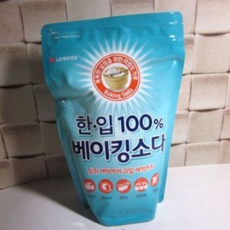 (대한도매) 한입 100프로 베이킹소다 리필1kg 이미지