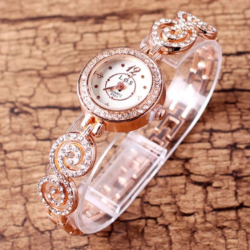 BEST 팔찌 큐빅 러블리 겸용 손목시계 생활방수 여성시계 이미지