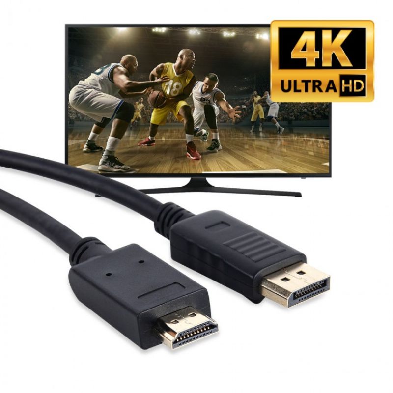 [애니포트] DP 1.2V to HDMI 2.0V 케이블 3M 이미지